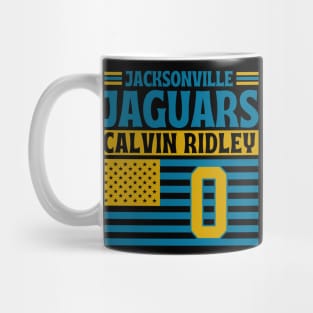 Jacksonville Jaguars Ridley 0 American Flag Football Mug